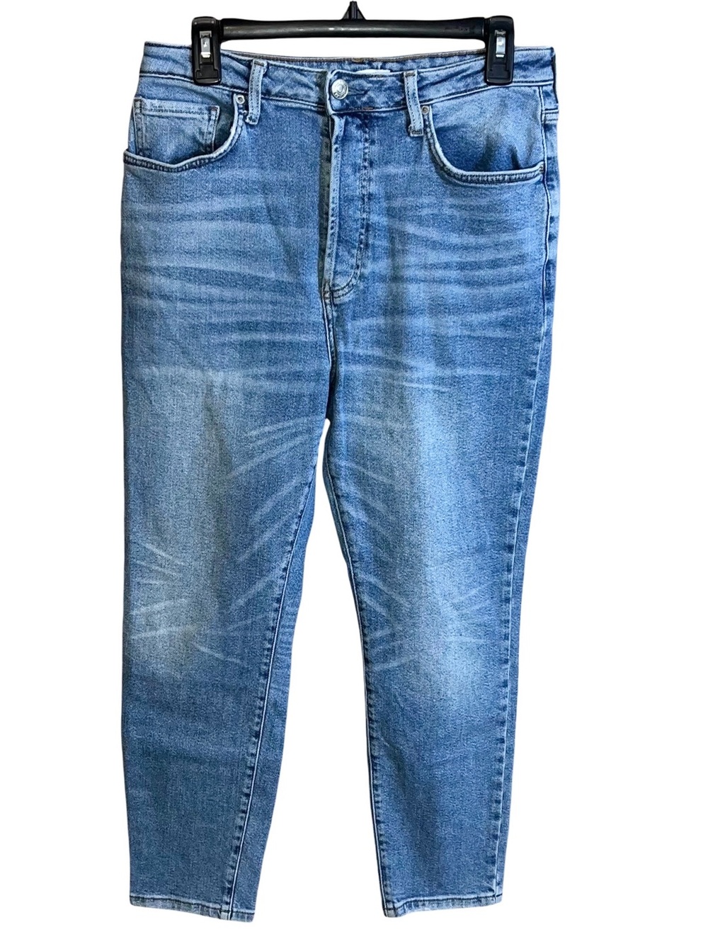 Forever 21 Button Fly Straight Jeans Women’s 30 Blue Light Wash 29x27